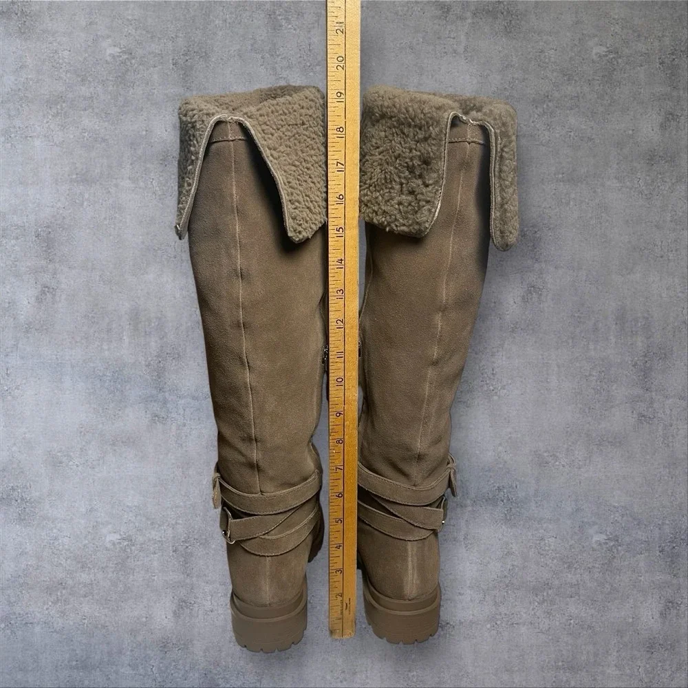 Lauren Ralph Lauren Cristine Over-The Knee Suede Boots Womens 7 Equestrian Boho